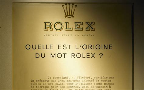 que veut dire rolex